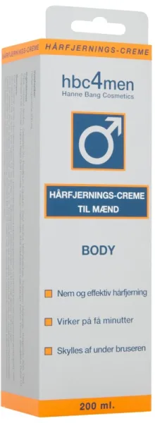 Hanne Bang Hbc4men Hårborttagningskräm för män 200 ml