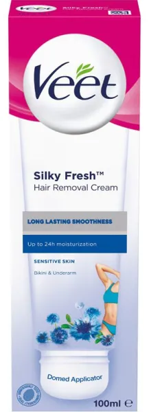 Veet Silky Fresh Hårborttagningskräm 100 ml - För känslig hud